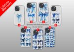 Blue Watercolor Bows
