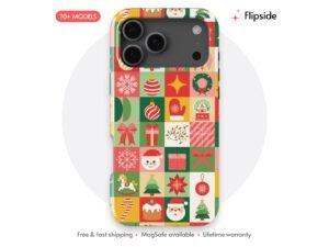 Scarlet Pine Festive Icon Tile Phone Case