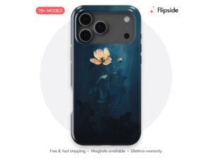 Lone Peach Poppy Indigo Field Phone Case