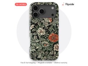 Midnight Botanical Damask Phone Case