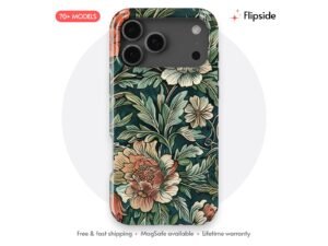 Coral Peony Heirloom Thicket phone case