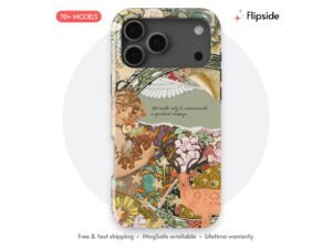 Art Nouveau Green Collage Phone Case