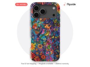 Whirling Folk Garden Figure Phone Case