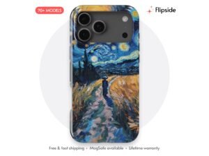 Swirling Starfield Cypress Night Phone Case