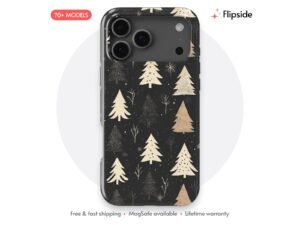 Charcoal Paper Fir Forest Phone Case