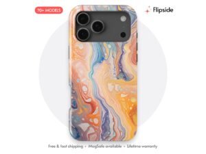 Liquid Rainbow Ribbon Pour Phone Case