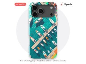 Harbor Moorings Seen Above Phone Case