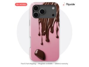 Molten Cocoa Drip Rose Ground Phone Case