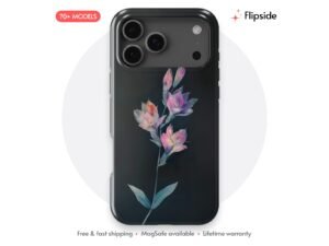 Iridescent Lily Dusk Stem Phone Case