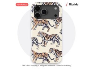 Tiger Stripe Print Phone Case