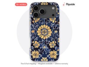 Royal Blue Yellow Tapestry Phone Case
