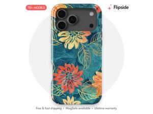 Warm Gold Tropical Botanical Phone Case