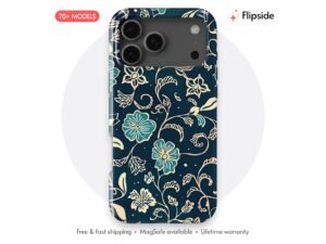 Pastel Blue White Floral Phone Case