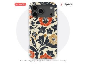 Fall Bouquet Red Gold Black Phone Case