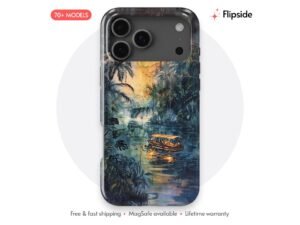 Jungle River Boat Phone Case