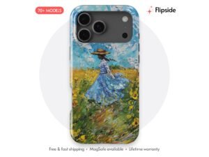 Wildflower Field Blue Sky Phone Case