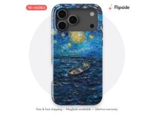 Night Boat Ocean Stars Phone Case