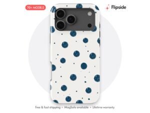 Navy Blue Polka Dot Phone Case