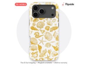 Sunny Yellow Seashell Art Phone Case