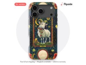 Aries Cosmic Flower Tarot Phone Case