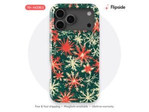 Colorful Snowflake Winter Print Phone Case