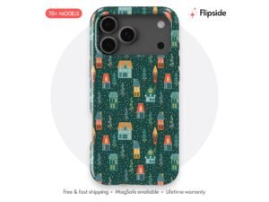 Winter Village Snowy Houses Phone Case
