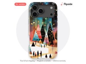 Nordic Winter Forest Scene Phone Case