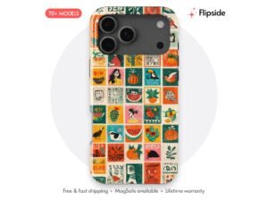 Bright Fruit and Plant Stamp Phone Case