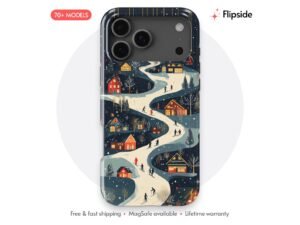 Alpine Ski Village Night Run Phone Case