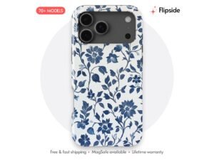 Soft Watercolor Blue Floral Phone Case