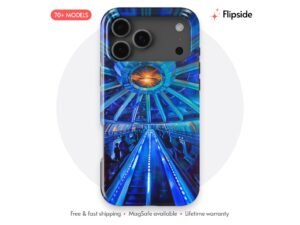 Blue Neon Tunnel Phone Case