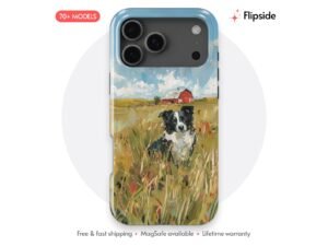 Farm Country Dog Scene Phone Case