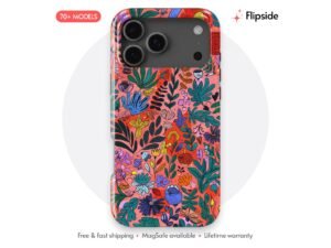 Abstract Floral Color Block Phone Case