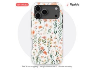 Peachy Botanical Bloom Phone Case