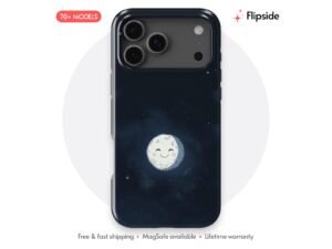 Smiling Moon Starry Night Phone Case