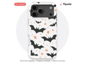 Bats And Stars Pattern phone case