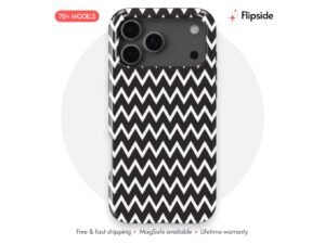 Monochrome Zigzag Repeat Phone Case