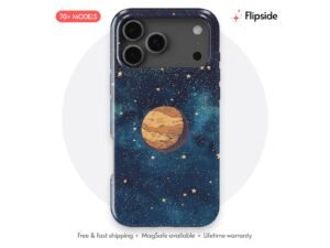 Pluto Deep Blue Gold Phone Case