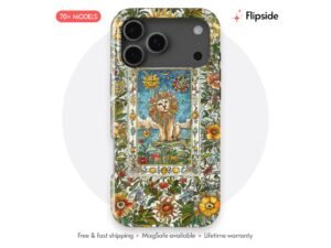 Leo Lion Floral Tarot Phone Case
