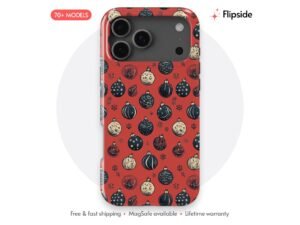 Ornate Red Christmas Bauble Phone Case