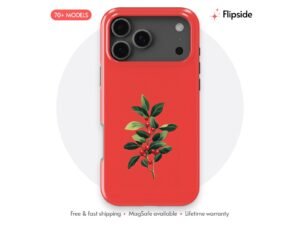 Mistletoe Green Red Berry Phone Case