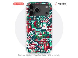 Festive Winter Wonderland Motif Phone Case