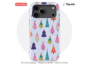 Funky Quirky Christmas Trees Phone Case