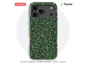 Holly Leaf Red Berry Phone Case