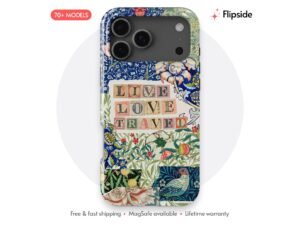LIVE LOVE TRAVEL Fun Travel Collage Phone Case