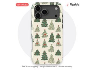 Sage Fir Ribbon Cream Repeat phone case