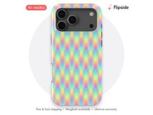 Optical Illusion Rainbow Chevron Pattern Phone Case