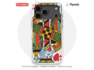 Vintage King of Hearts Playing Card Phone Case